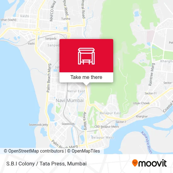 S.B.I Colony / Tata Press map