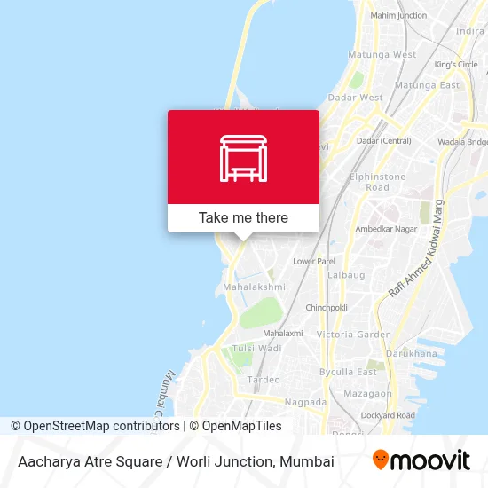 Aacharya Atre Chowk / Worli Naka map