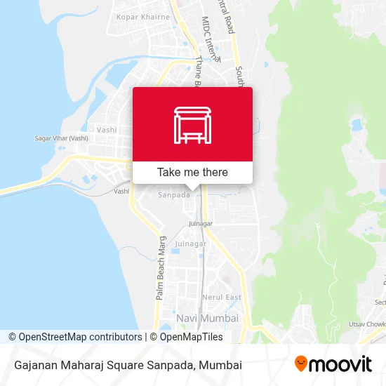 Gajanan Maharaj Chowk (Sanpada) map