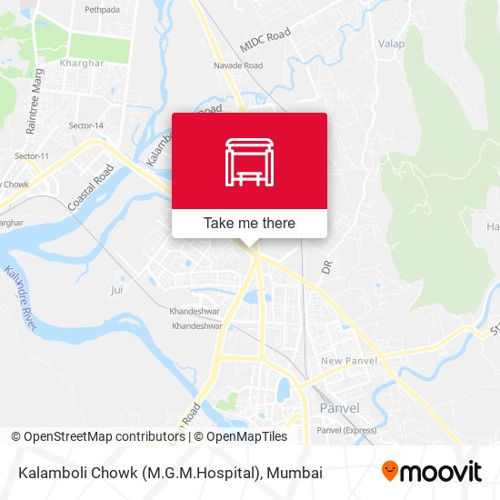 Kalamboli Chowk (M.G.M.Hospital) map