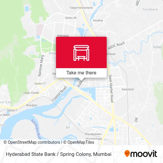 Hyderabad State Bank / Spring Colony map