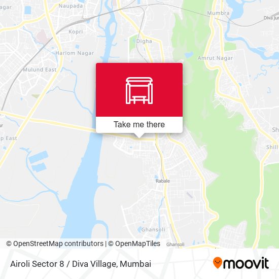 Airoli Sector 8 / Diva Village map