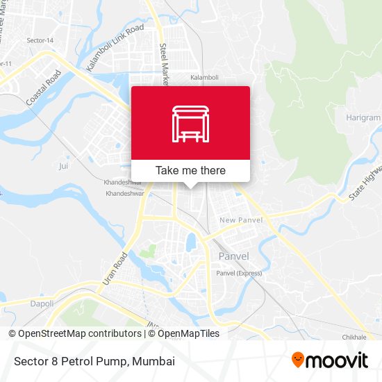 Sector 8 Petrol Pump map