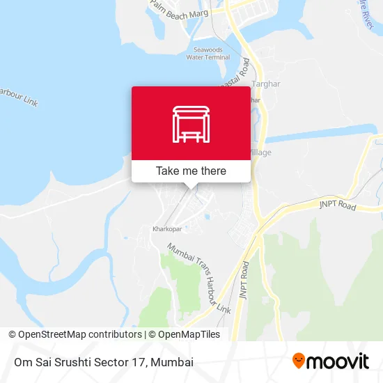 Om Sai Srushti Sector 17 map