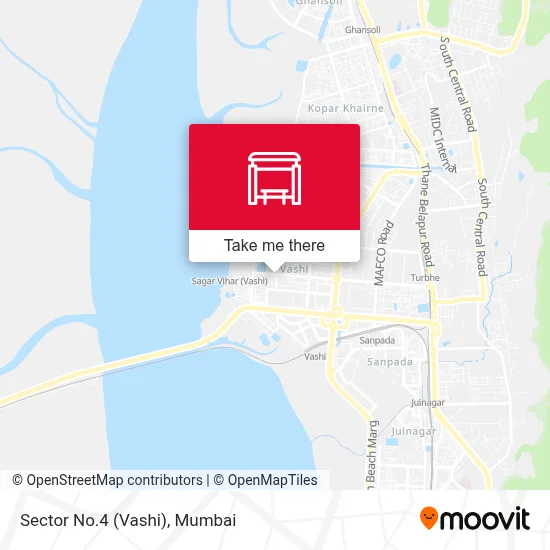 Sector No.4 (Vashi) map