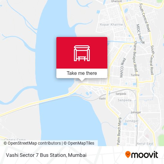 Vashi Sector 7 Bus Station map