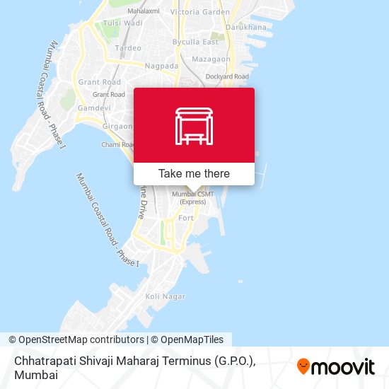 Chhatrapati Shivaji Maharaj Terminus (G.P.O.) map