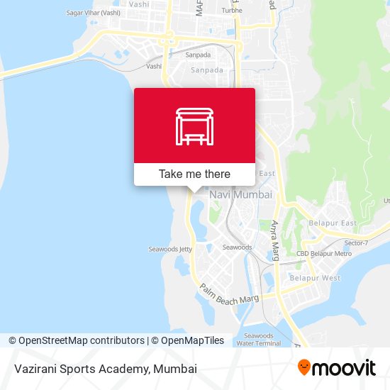 Vazirani Sports Academy map