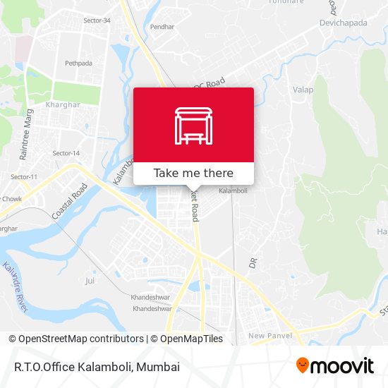 R.T.O.Office Kalamboli map