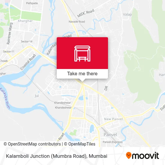 Kalamboli Chowk (Mumbra Road) map