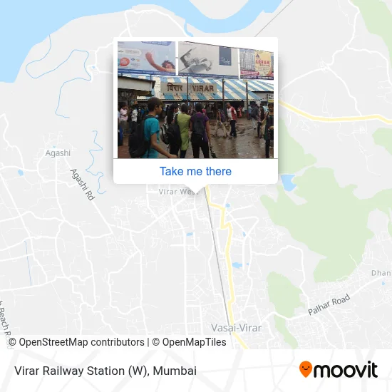 Virar Railway Station (W) map