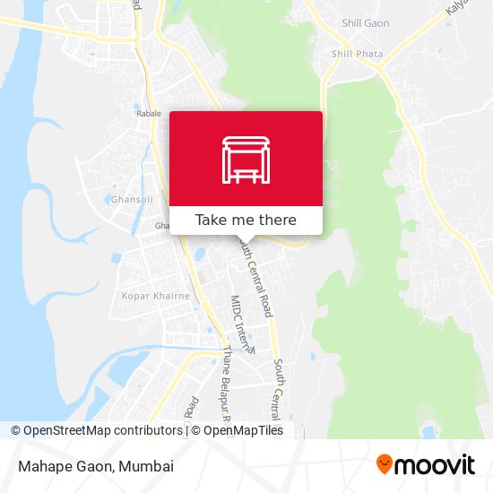 Mahape Gaon map