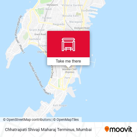 Chhatrapati Shivaji Maharaj Terminus (C.S.M.T.) map