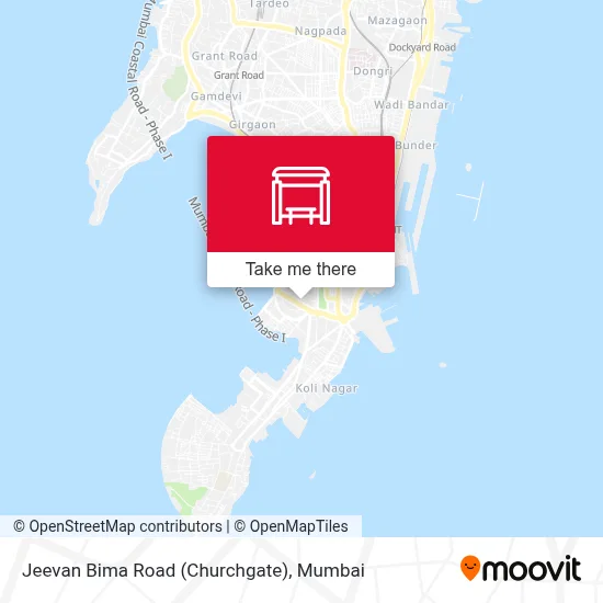 Jeevan Bima Marg (Churchgate) map