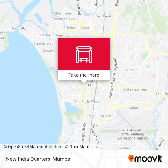 New India Quarters map