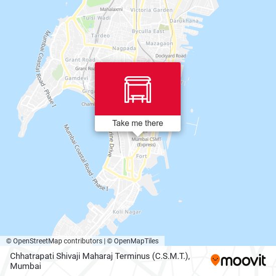 Chhatrapati Shivaji Maharaj Terminus (C.S.M.T.) map