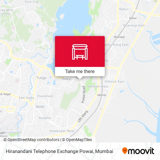 Hiranandani Telephone Exchange Powai map