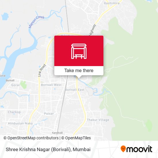 Shree Krishna Nagar (Borivali) map