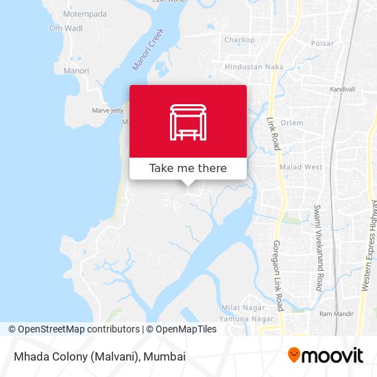 Mhada Colony (Malvani) map