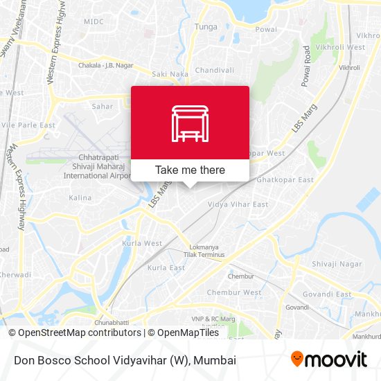 Don Bosco School Vidyavihar (W) map