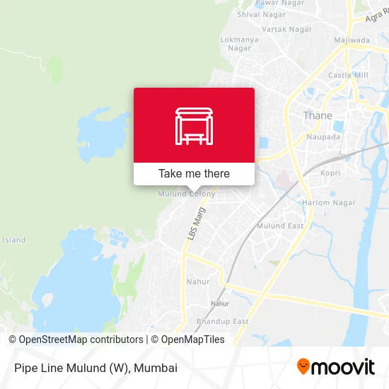Pipe Line Mulund (W) map