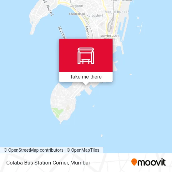 Colaba Bus Station Corner map