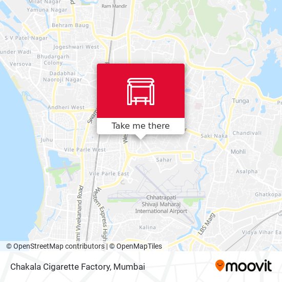 Chakala Cigarette Factory map