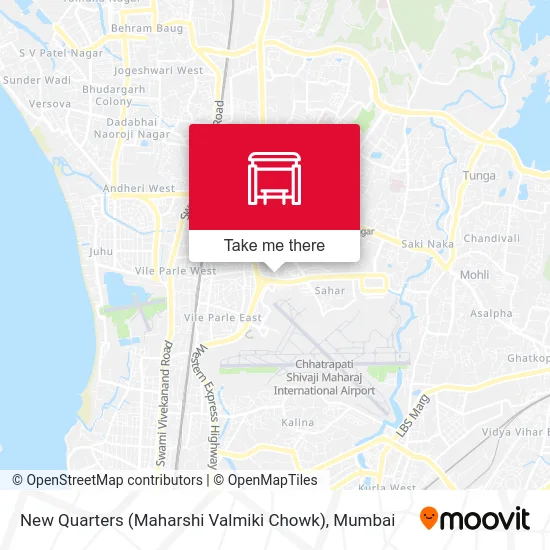 New Quarters (Maharshi Valmiki Chowk) map