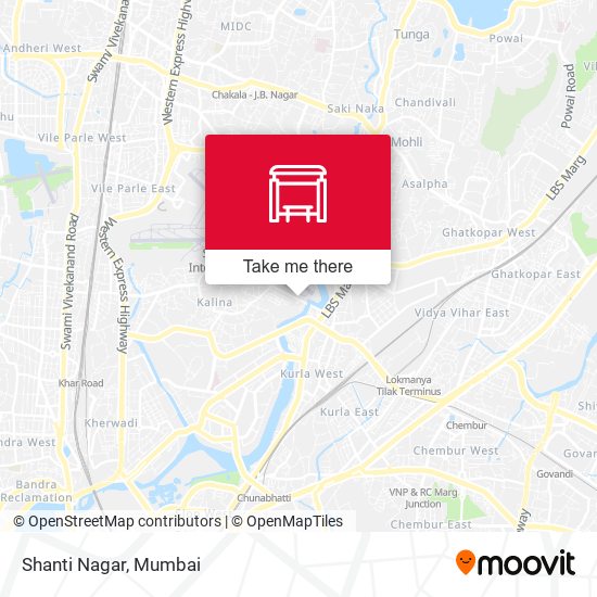 Shanti Nagar map