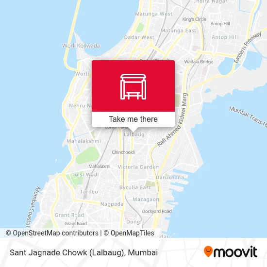 Sant Jagnade Chowk (Lalbaug) map