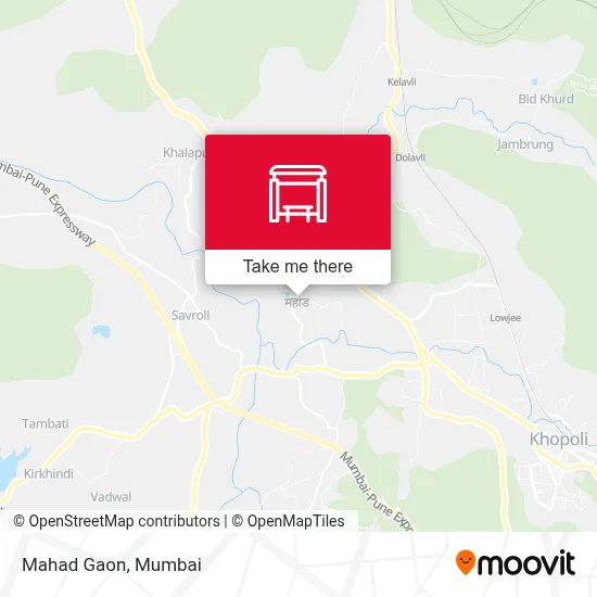 Mahad Gaon map