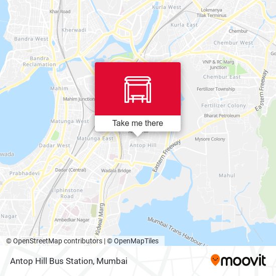 Antop Hill Bus Station map