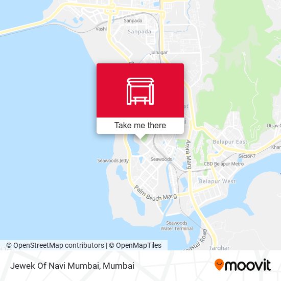 Jewek Of Navi Mumbai map