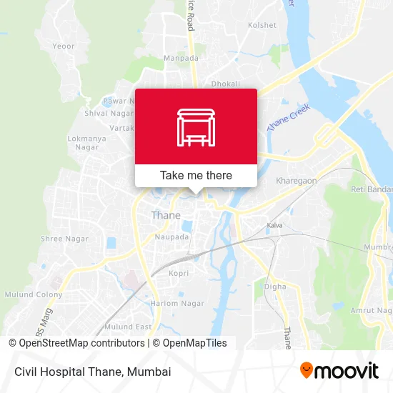 Civil Hospital Thane map