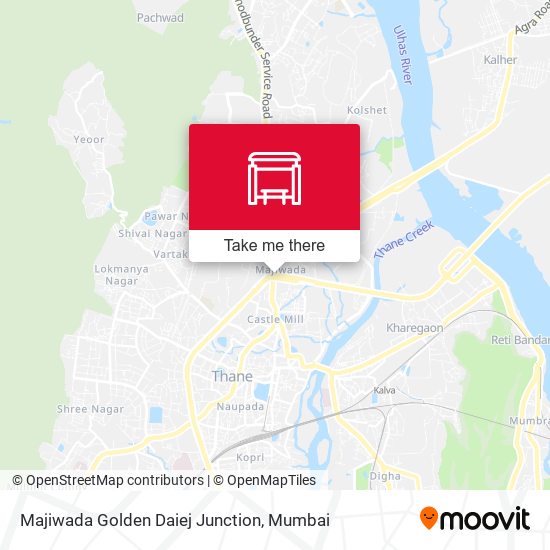 Majiwada Golden Daiej Junction map