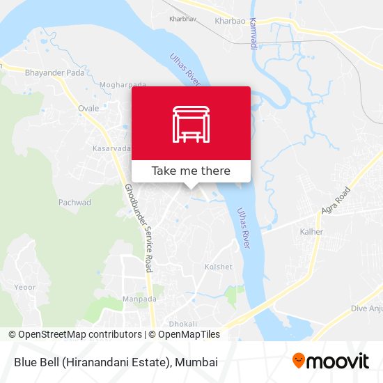 Blue Bell (Hiranandani Estate) map