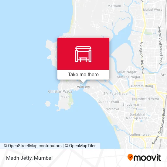 Madh Jetty map