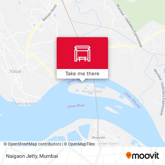 Naigaon Jetty map