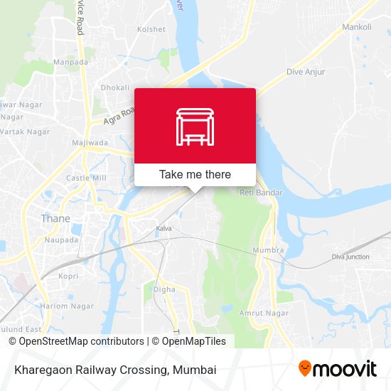 Kharegaon Railway Crossing map