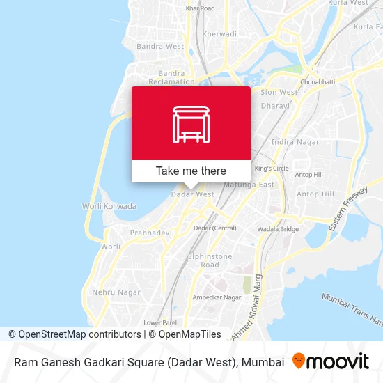 Ram Ganesh Gadkari Chowk (Dadar-W) map