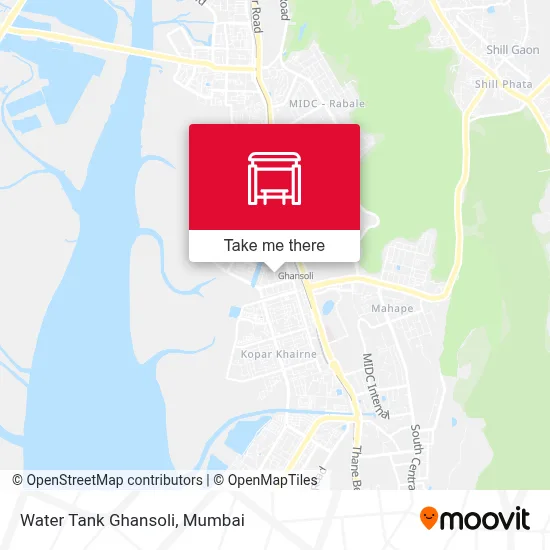 Water Tank Ghansoli map
