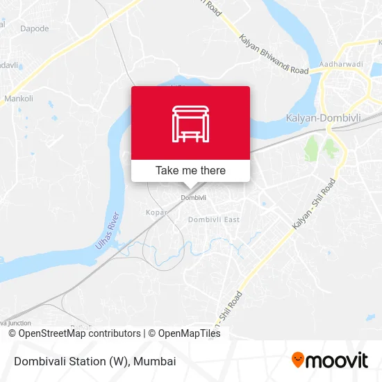 Dombivali Station (W) map