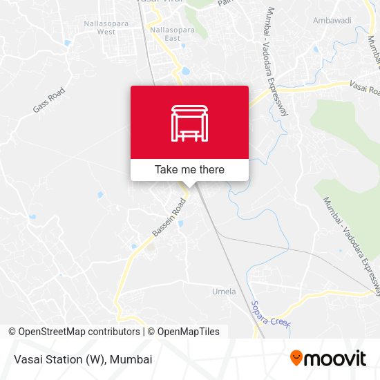 Vasai Station (W) map