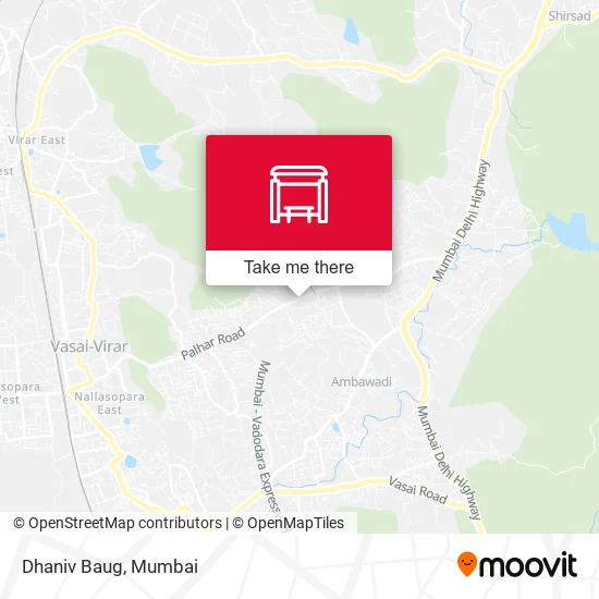 Dhaniv Baug map