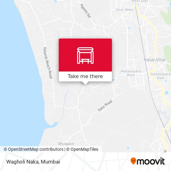 Wagholi Naka map