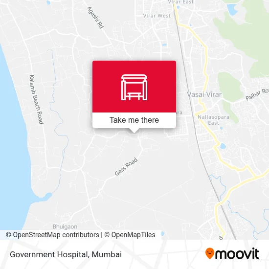 Government Hospital map