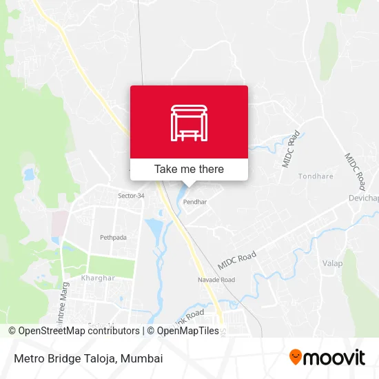 Metro Bridge Taloja map