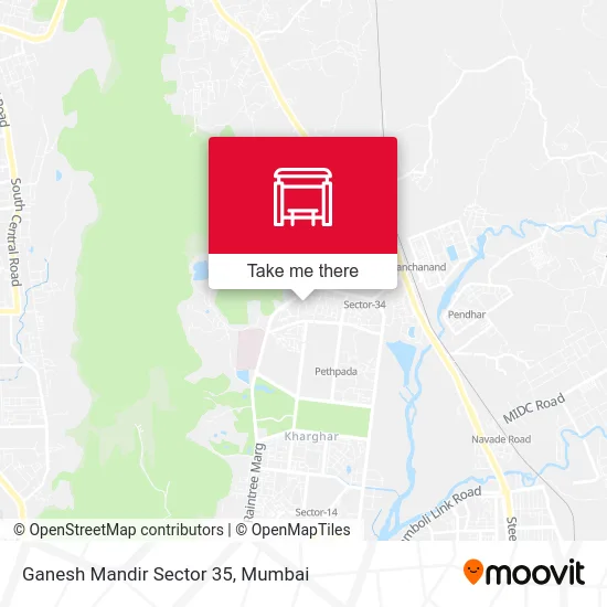 Ganesh Mandir Sector 35 map