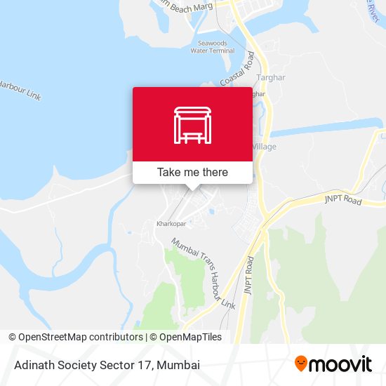 Adinath Society Sector 17 map