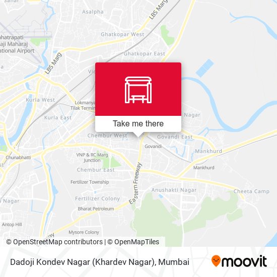 Dadoji Kondev Nagar (Khardev Nagar) map